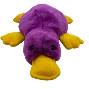 Ty Beanie Buddies Patti Platypus Purple Plush Stuffed Animal 1998 Vintage 14"